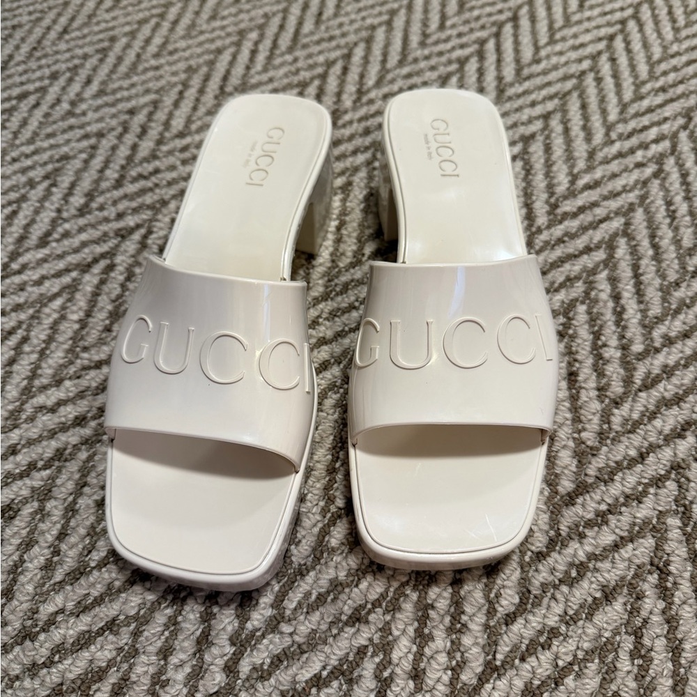 Gucci Cream Women's Mules